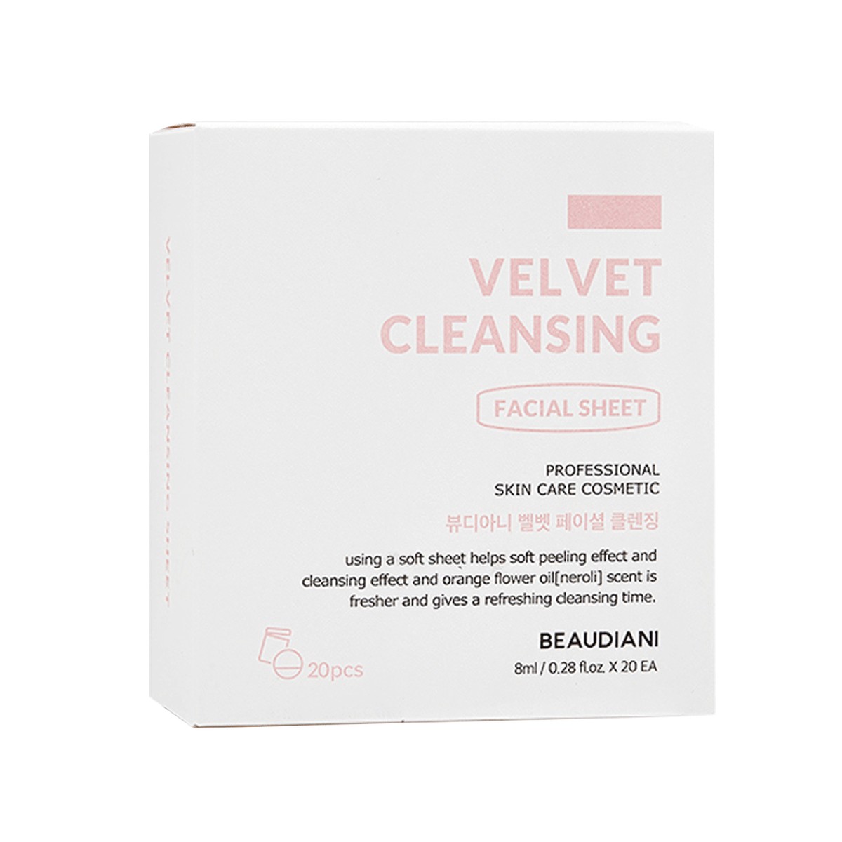 BEAUDIANI Velvet Facial Cleansing Sheet 8ml x 20ea