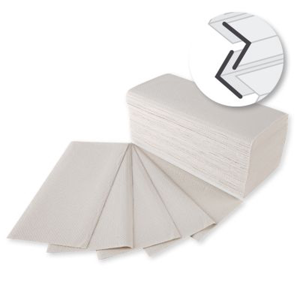 ZZ Fold Paper Hand Towels 2-Ply Recycled Paper 23cm x 21cm