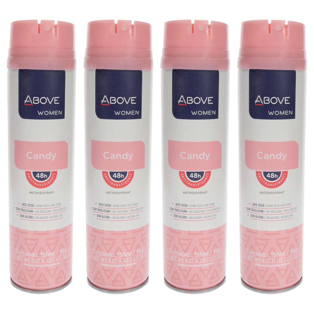 Above 48 Hours Antiperspirant Deodorant - Candy by Above for Women - 317 oz Deodorant Spray - Pack of 4