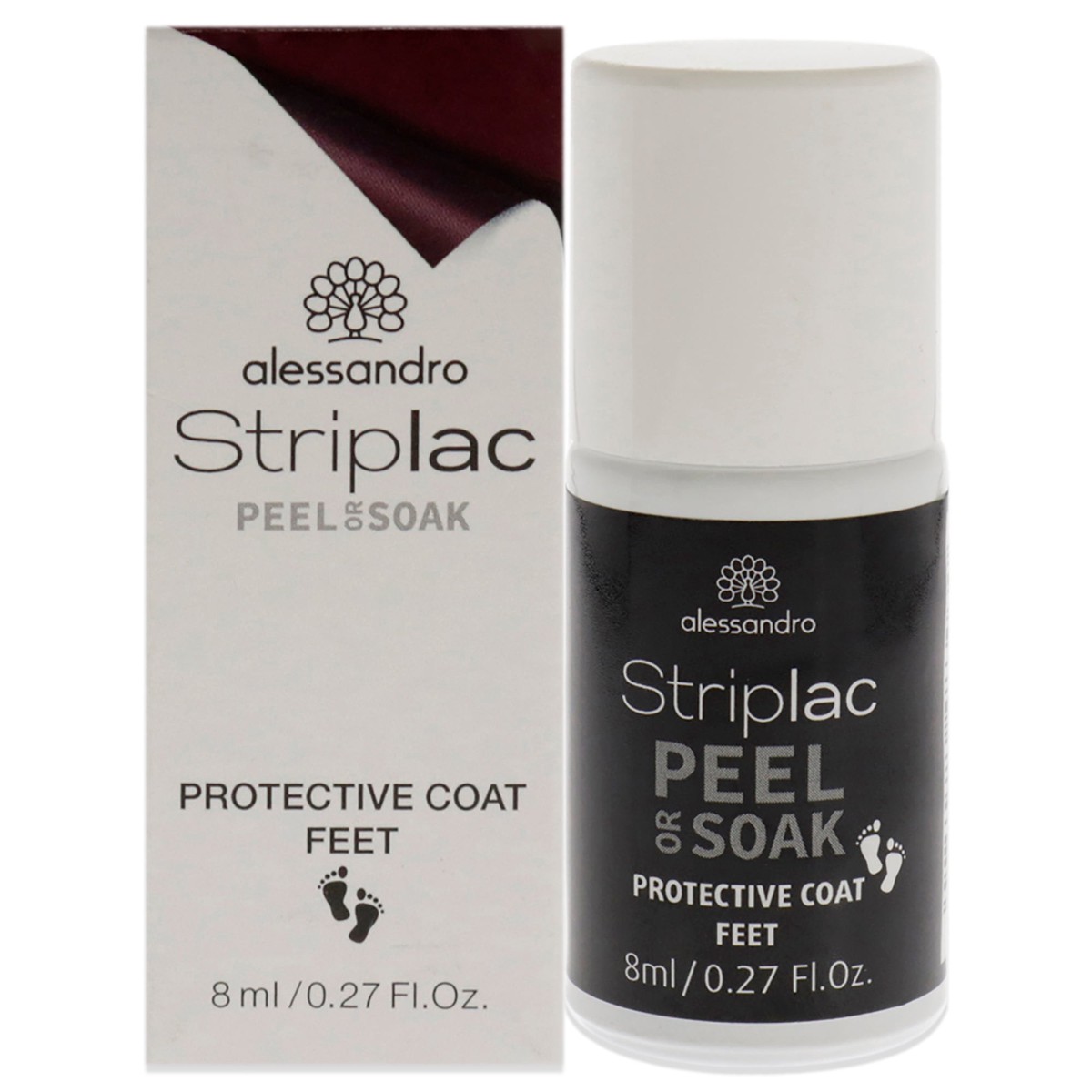Alessandro Striplac Peel or Soak - Protective Coat Feet by Alessandro for Women 027 oz Nail Polish