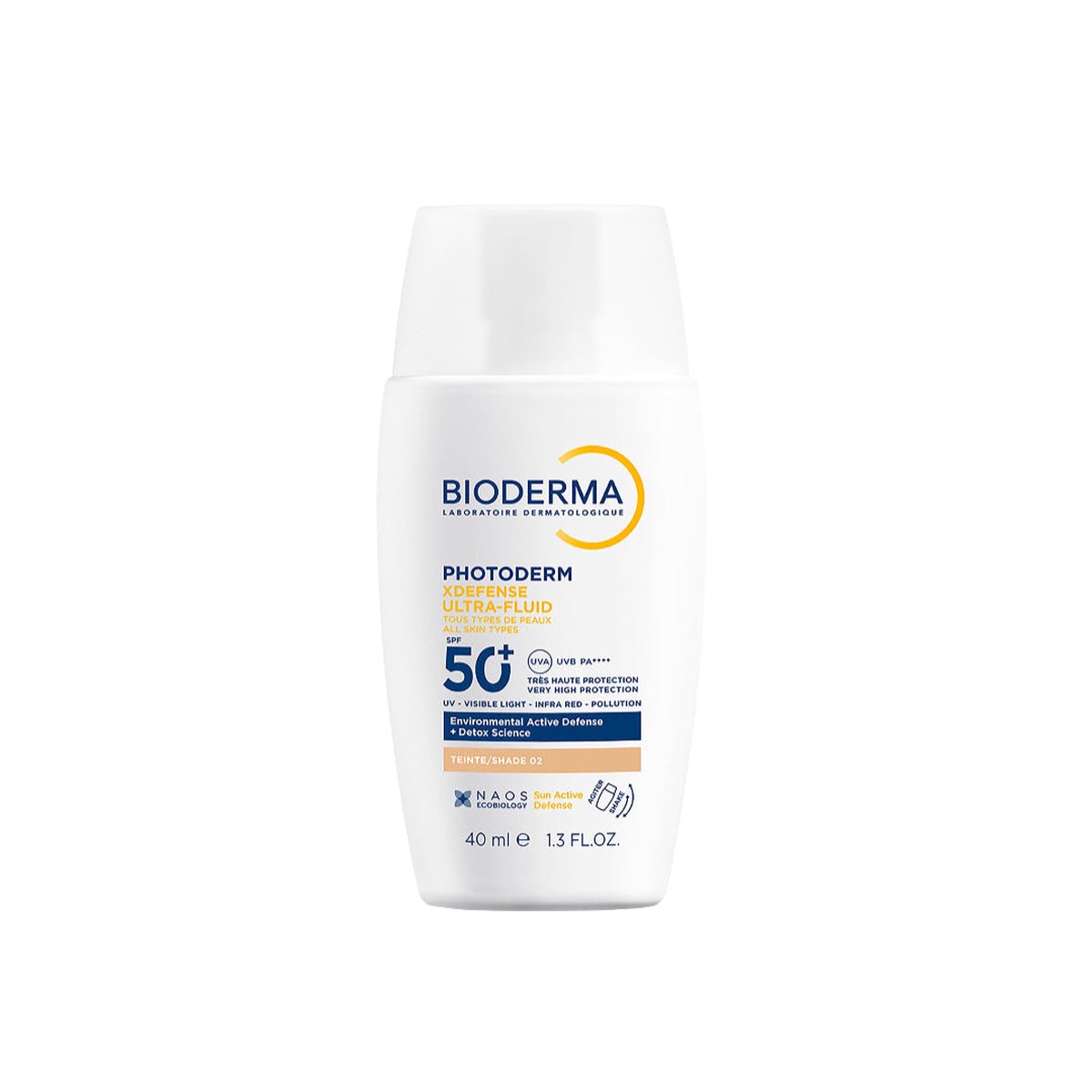 Bioderma XDefense Ultra Fluid SPF50 Shade 02 Suncare and Urban Protection 40ml
