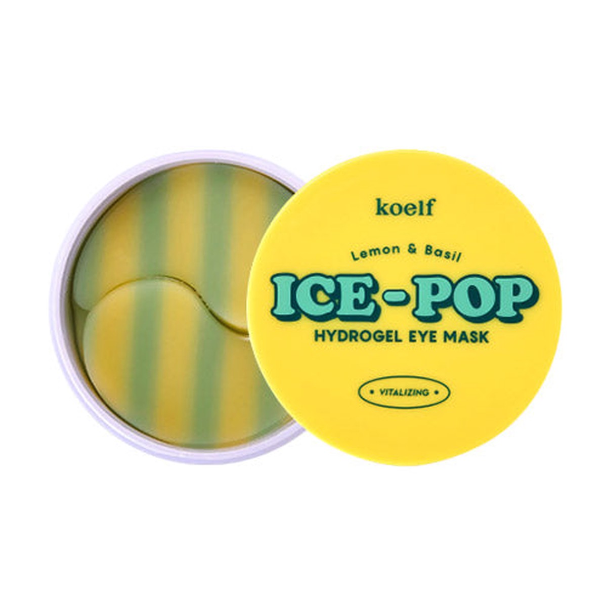koelf Lemon Basil Ice-pop Hydrogel Eye Mask 60ea (30usage)