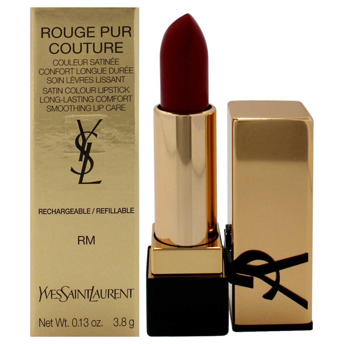 Yves Saint Laurent Rouge Pur Couture Satin Lipstick - RM Rouge Muse by Yves Saint Laurent for Women - 013 oz Lipstick