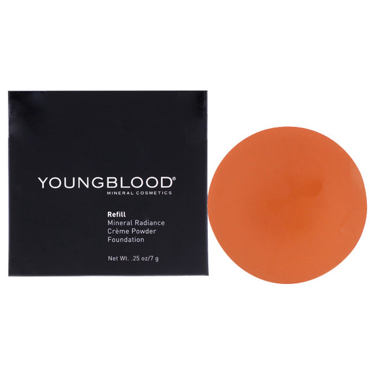 Youngblood Mineral Radiance Creme Powder Foundation - Rose Beige by Youngblood for Women - 025 oz Foundation(Refill)