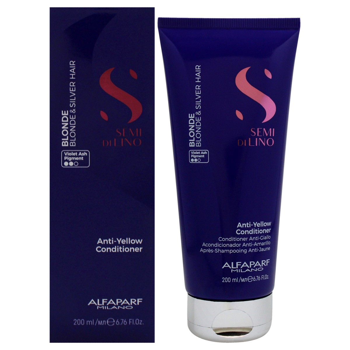 Alfaparf Milano Semi Di Lino Blonde Anti-Yellow Conditioner by Alfaparf Milano for Unisex - 67 oz Conditioner