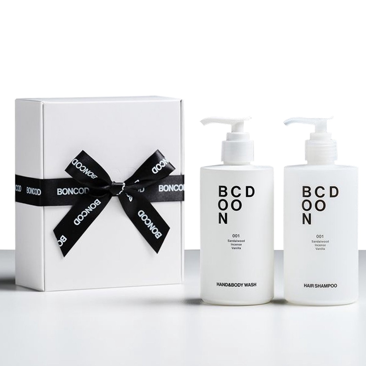 BONCOD Hair Loss Shampoo 300ml Perfume Hand Body Wash 300ml 001 Sandalwood Scent