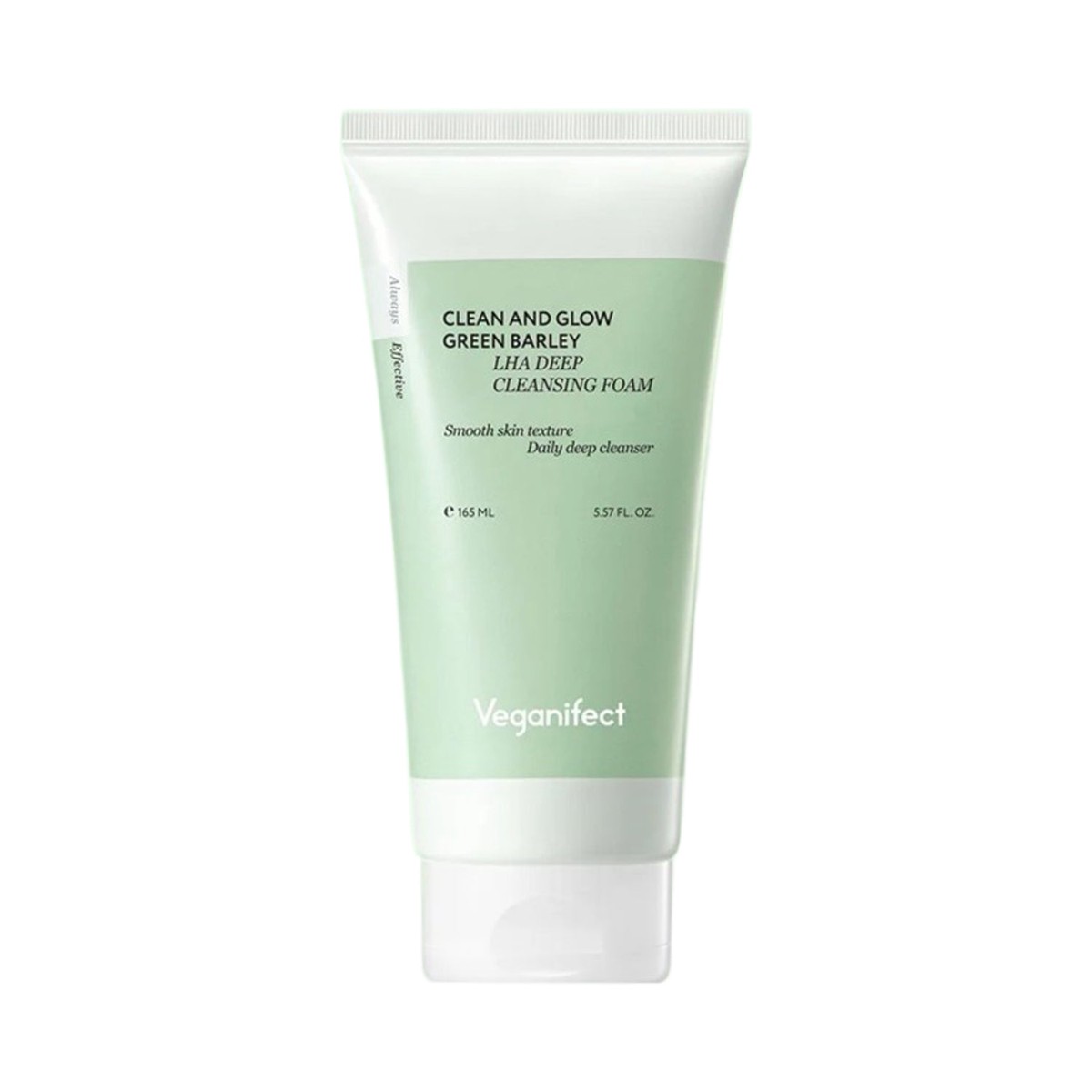 Veganifect Clean And Glow Green Barley LHA Deep Cleansing Foam 165ml