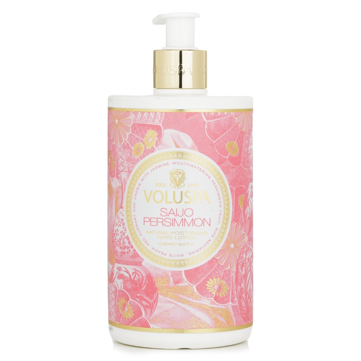 Voluspa Saijo Persimmon Hand Lotion - Persimmon Peach Jasmine 081722 450ml152oz