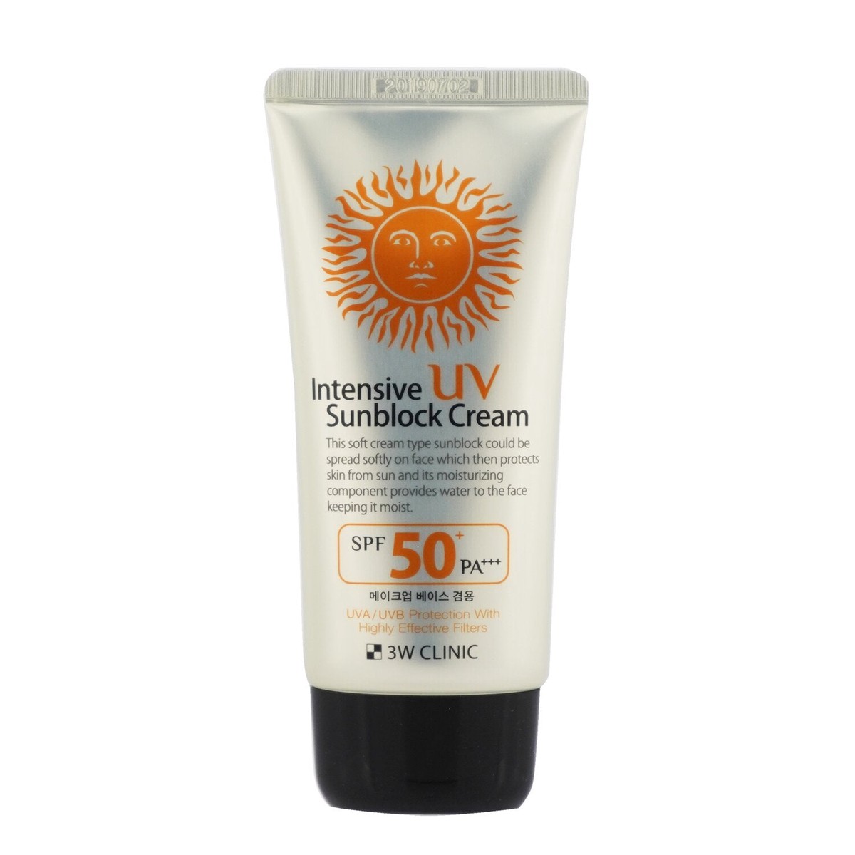 3W Clinic Intensive UV Sunblock Cream SPF 50 PA 70ml23oz