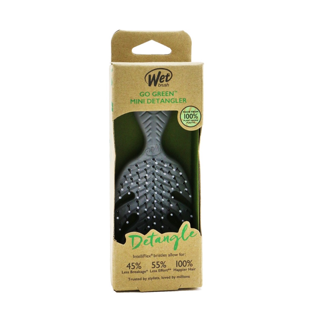 Wet Brush Go Green Mini Detangler - Grey 1pc