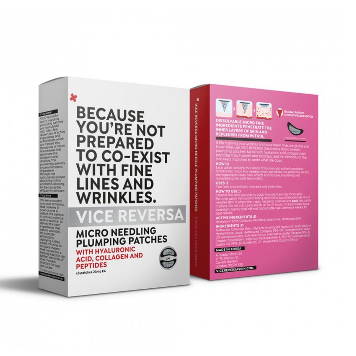 Vice Reversa Micro Needling Plumping Patch 8 Pack