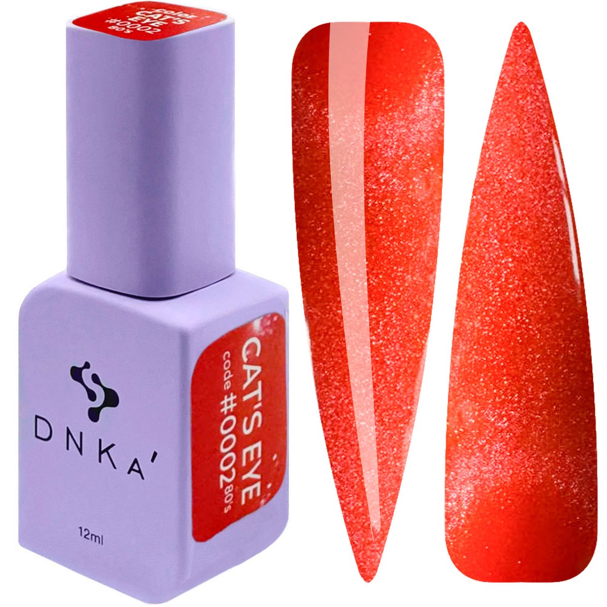 0002 Color Gel Polish DNKa 80s Cat Eye Collection