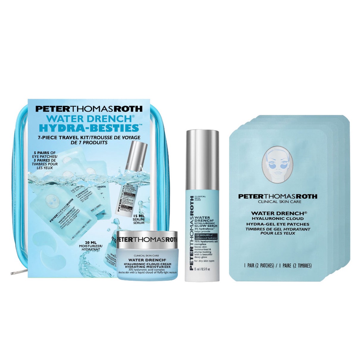 Peter Thomas Roth Water Drench Hydra-Besties 7-Piece Travel Kit (Worth 6685)