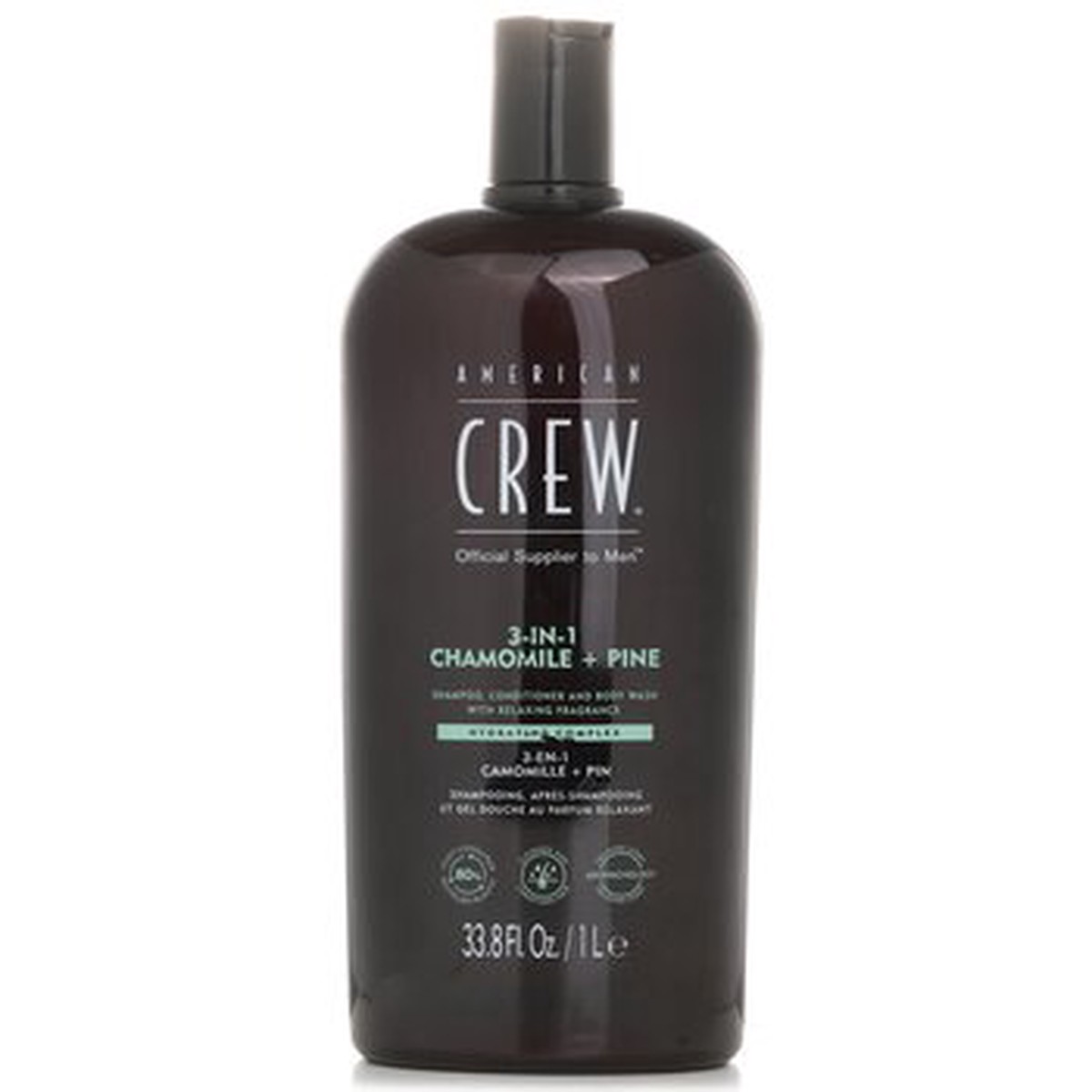 American Crew 3-in-1 Chamomile Pine Shampoo Conditioner And Body Wash 1000ml338oz