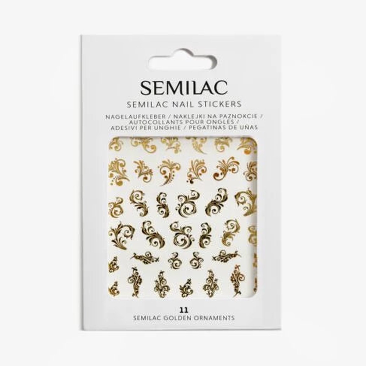 11 Semilac nail stickers Golden Ornaments