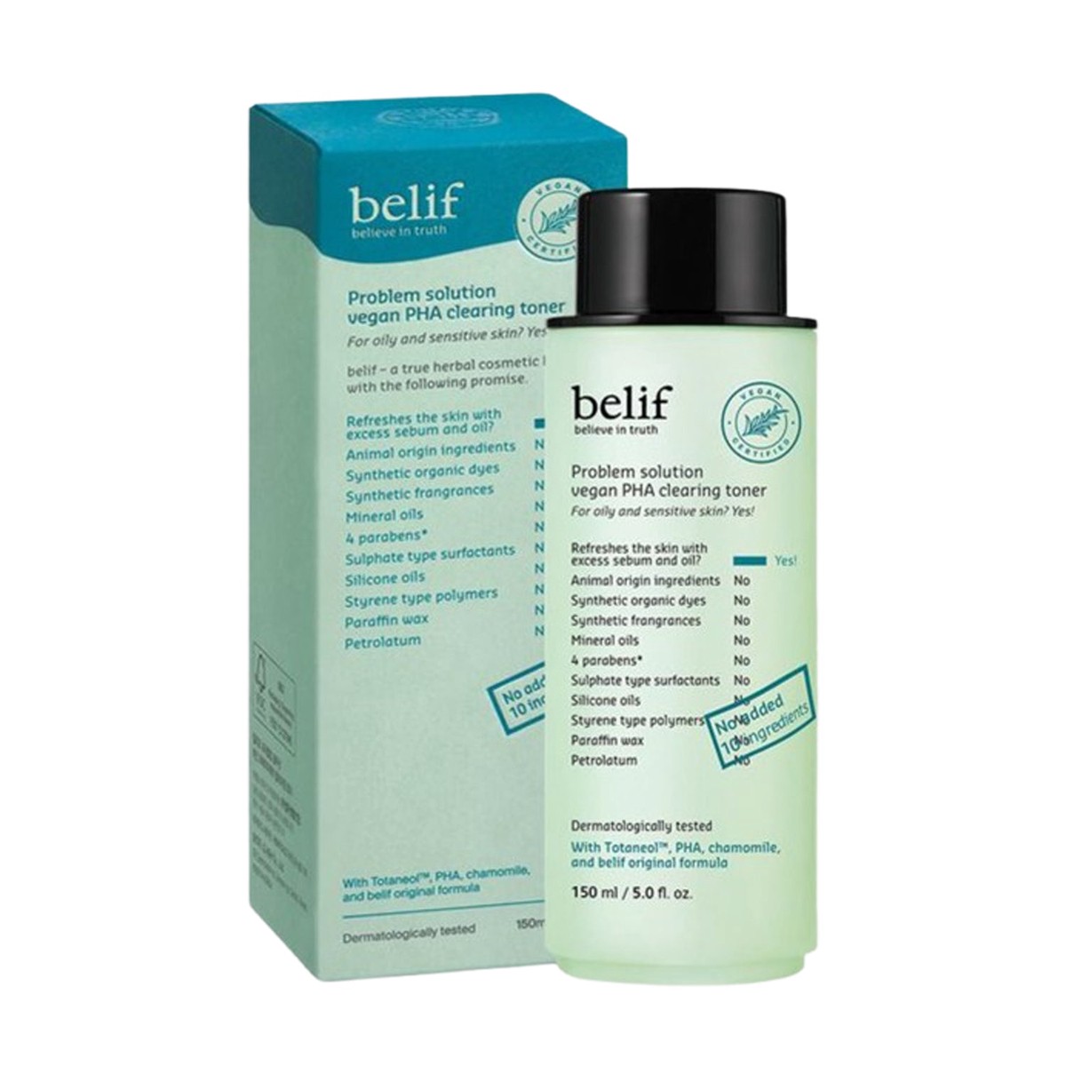belif Problem Solution Vegan PHA Clearing Toner 150ml
