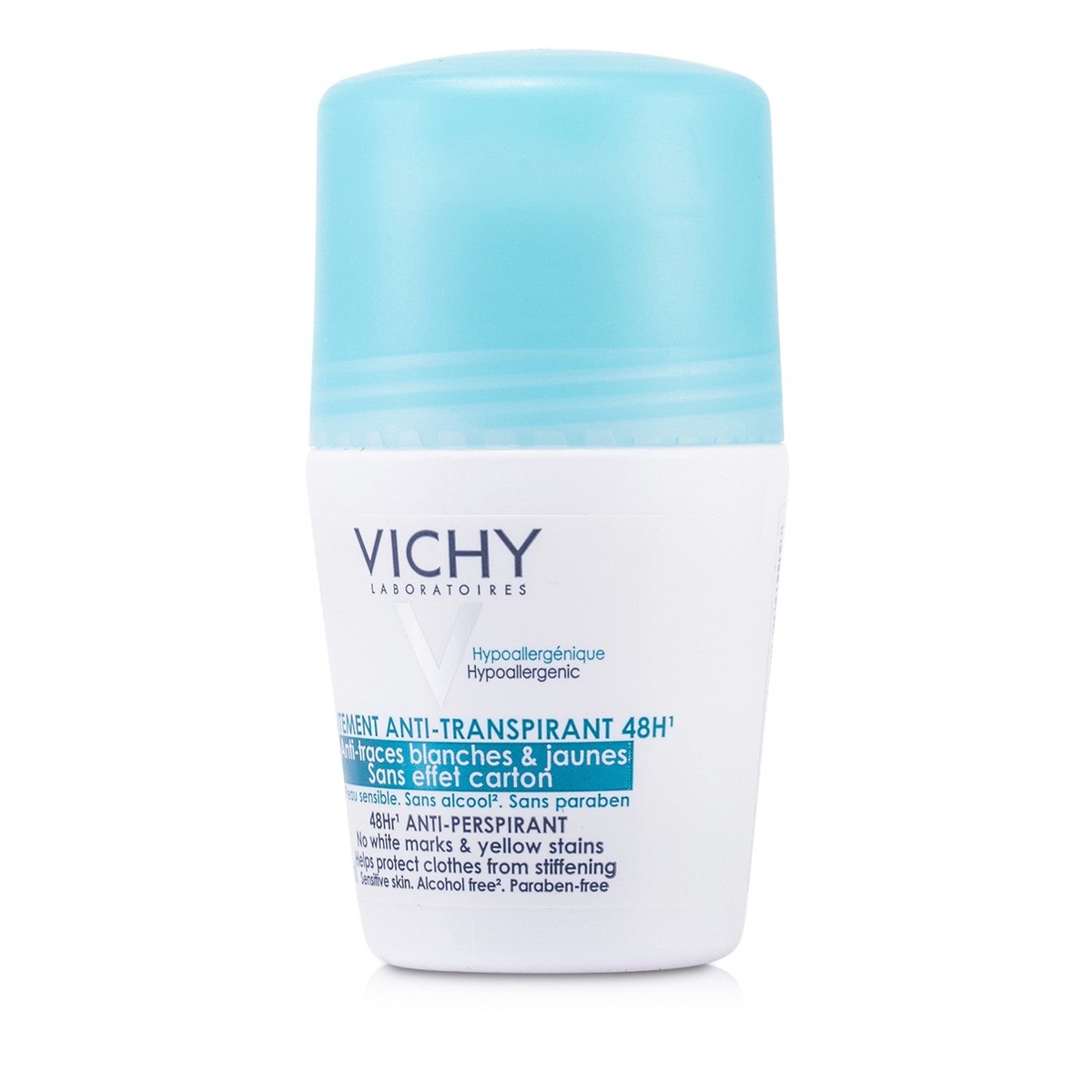 Vichy 48Hr Anti-Perspirant Roll-On - No White Marks Yellow Stains (For Sensitive Skin) 50ml169oz
