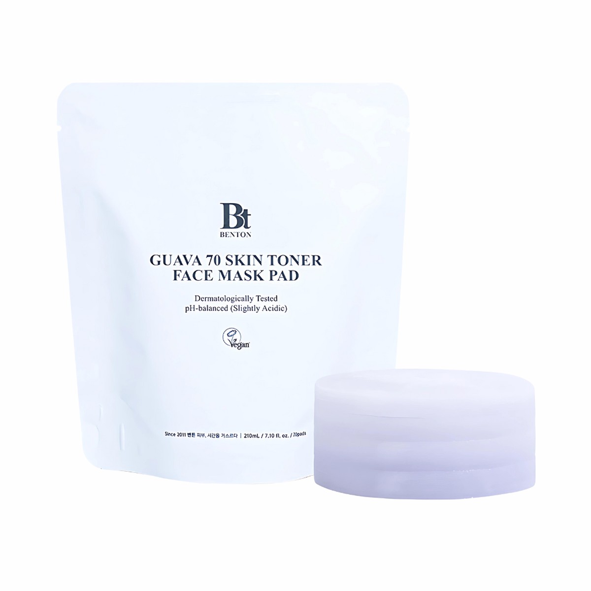 BENTON Guava 70 Skin Toner Pad 210ml 70 Sheets (Refill)
