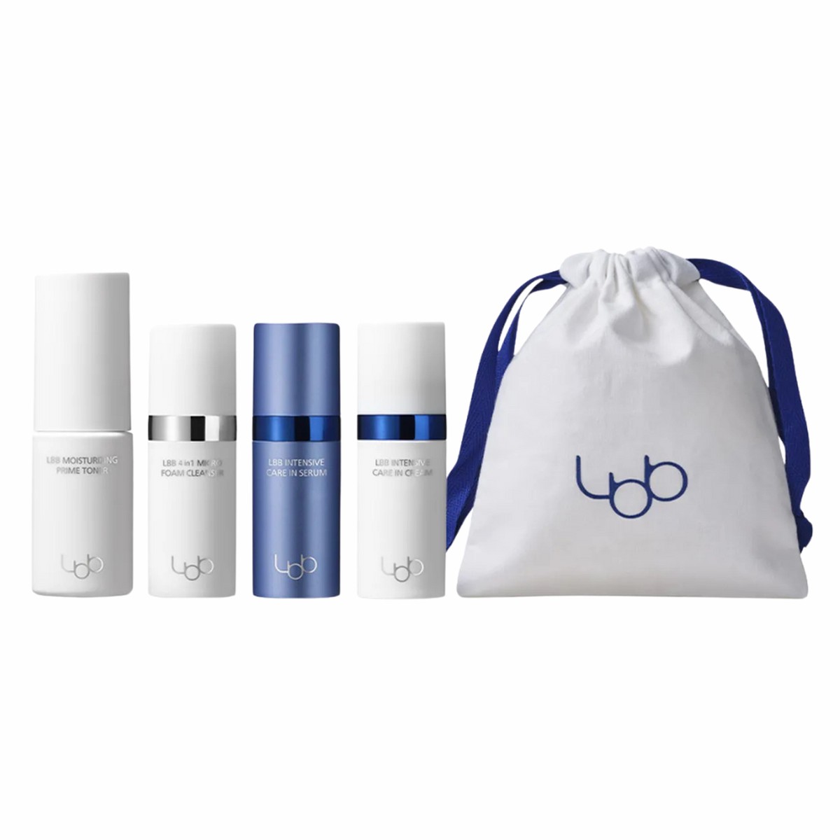 LBB Travel Kit (Cleanser 10mlToner 20mlSerum 10mlCream 10ml)