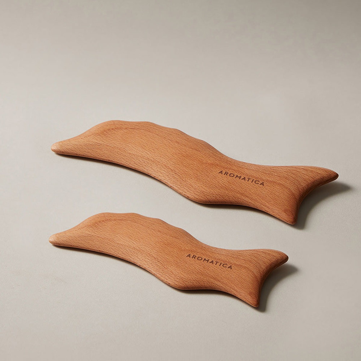 AROMATICA Wood Dolphin Face Body Massage Tool