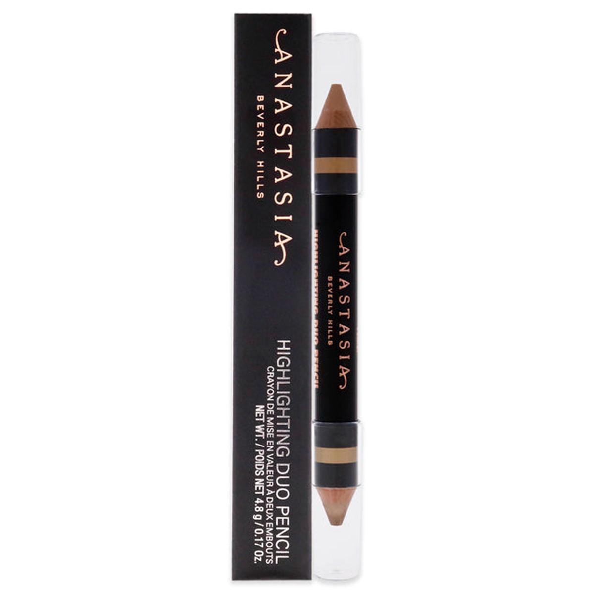 Anastasia Beverly Hills Highlighting Duo Pencil - Matte Shell-Lace Shimmer by Anastasia Beverly Hills for Women - 017 oz Highlighter