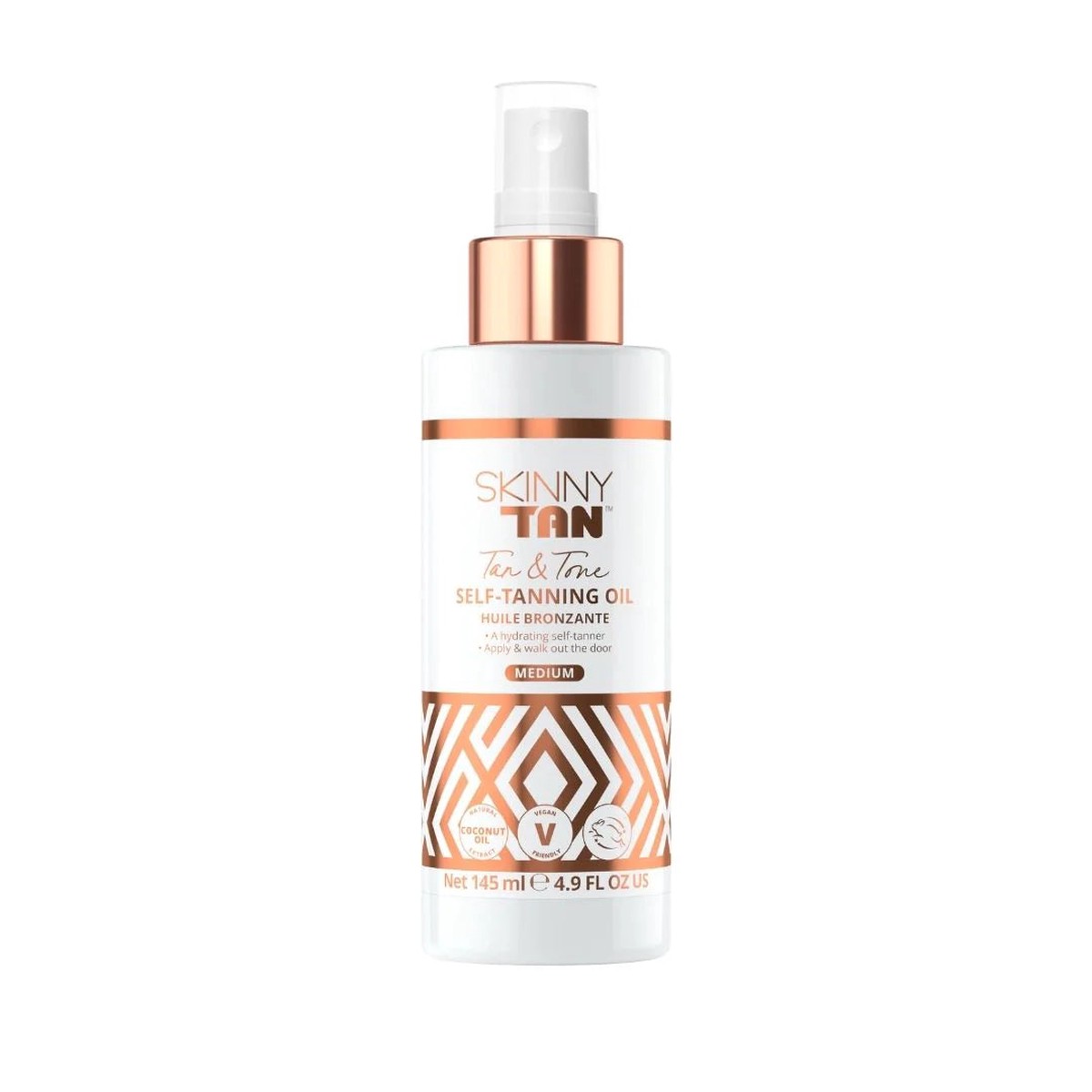 Skinny Tan Tan Tone Self -Tanning Oil Medium