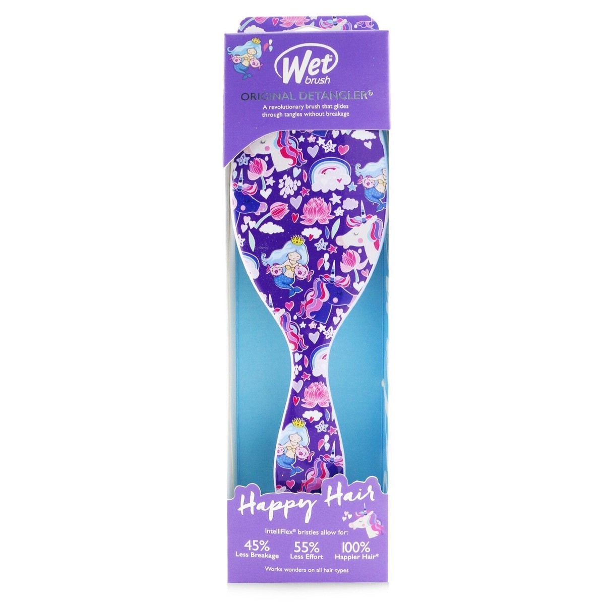Wet Brush Original Detangler Happy Hair - Mermaids Unicorns 1pc