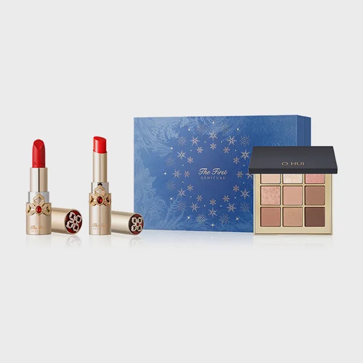 Gift Packaging OHUI The First Geniture Lipstick and Lip Balm Duo Holiday Edition