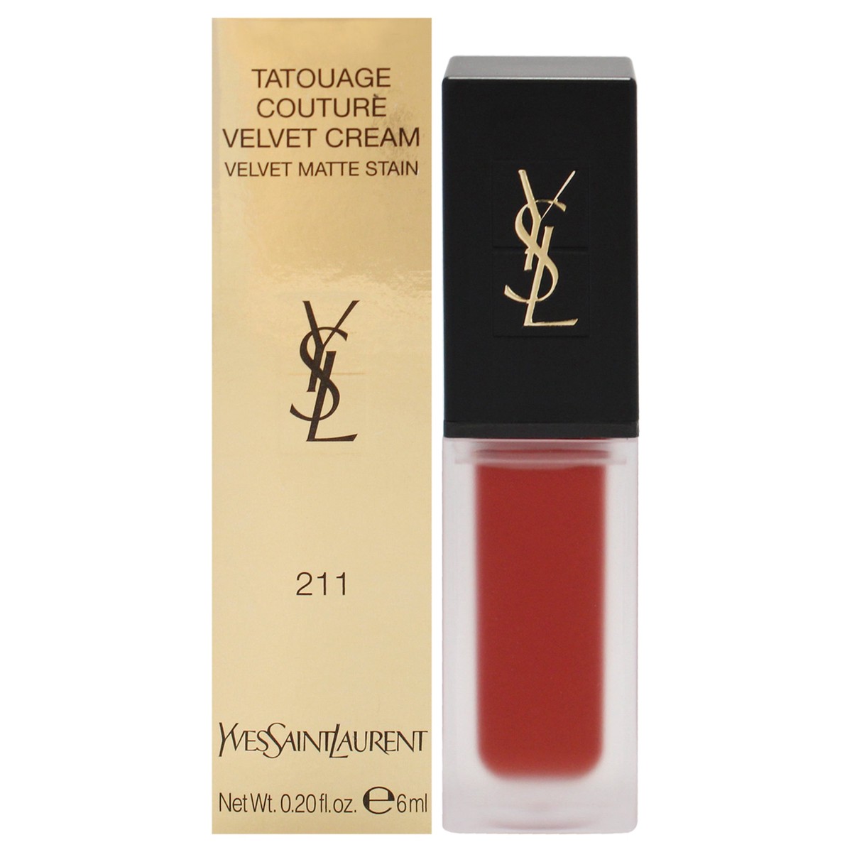 Yves Saint Laurent Tatouage Couture Velvet Matte Cream - 211 Chili Incitement by Yves Saint Laurent for Women - 02 oz Lipstick