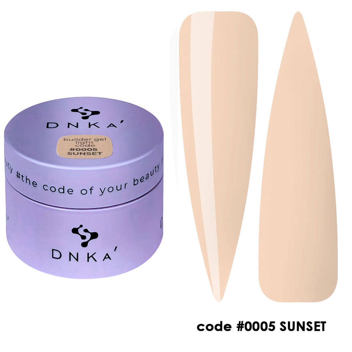 0005 Sunset DNKa Builder Gel Light – 30ml