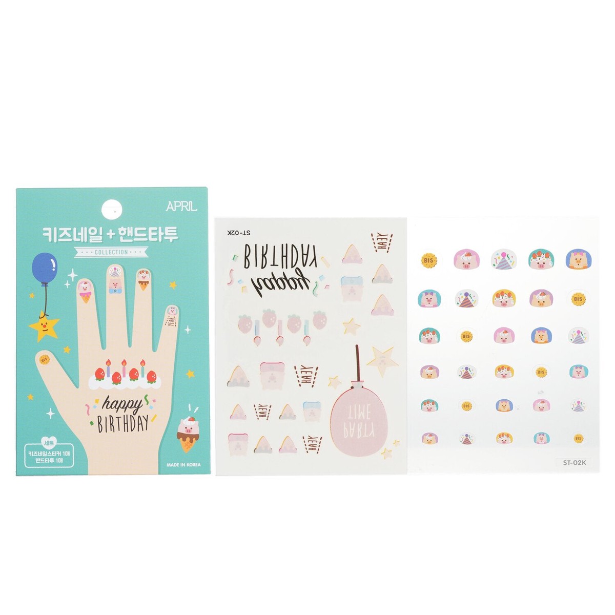 April Korea April Nail Hand Tattoo - ST-02K 1pc