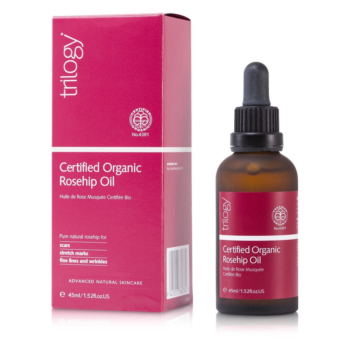 Trilogy Certified Organic Rosehip Oil 45ml152oz