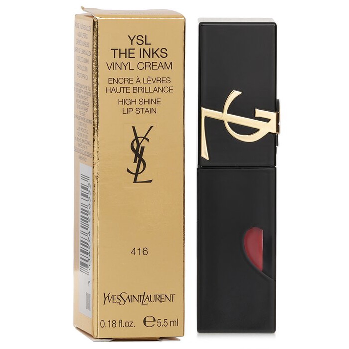 Yves Saint Laurent The Inks Vinyl Cream High Shine Lip Stain - 416 Chili Provocation 55ml