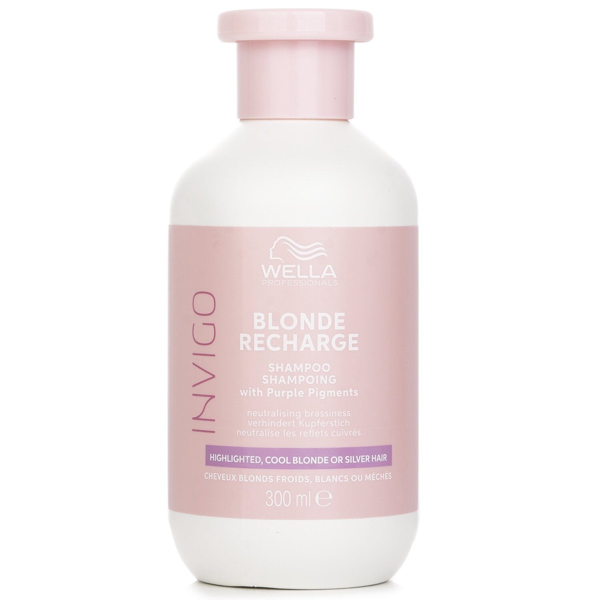 Wella Invigo Blonde Recharge Shampoo With Purple Pigments Highlighted Cool Blonde Or Silver Hair 300ml