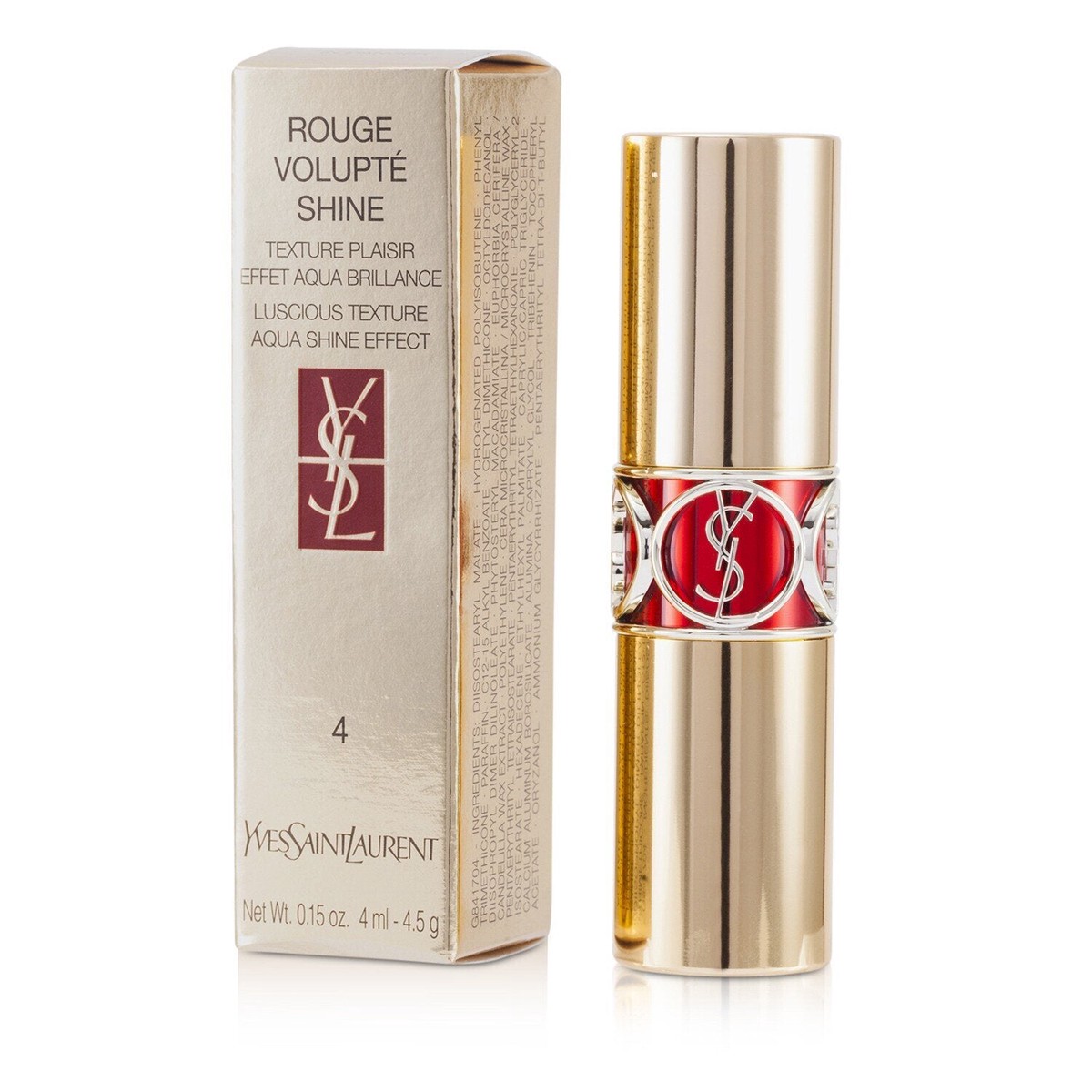 Yves Saint Laurent Rouge Volupte Shine - 4 Rouge In Danger Rouge Ballet 32g011oz