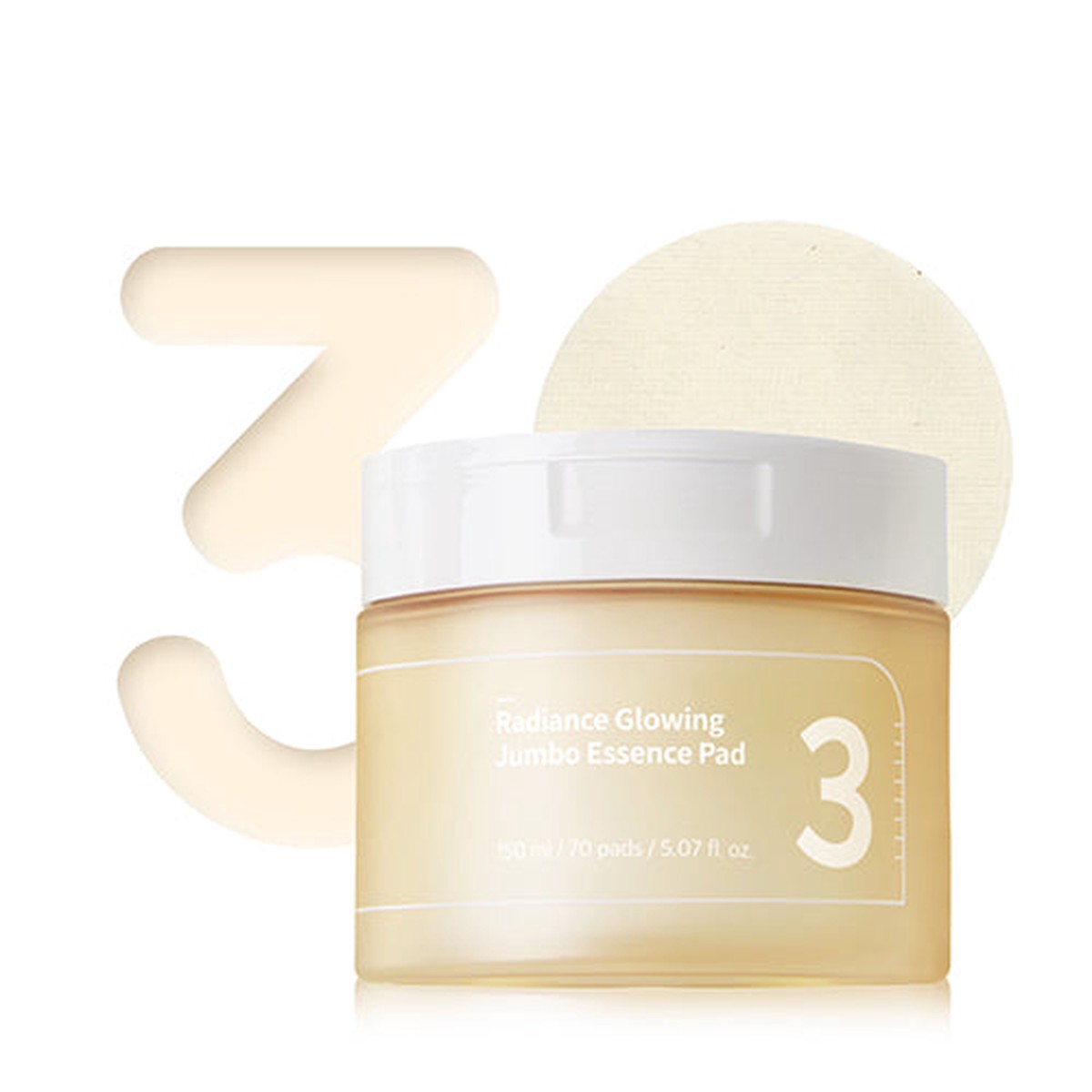 numbuzin No3 Radiance Glowing Jumbo Essence Pad 150ml 70Pads