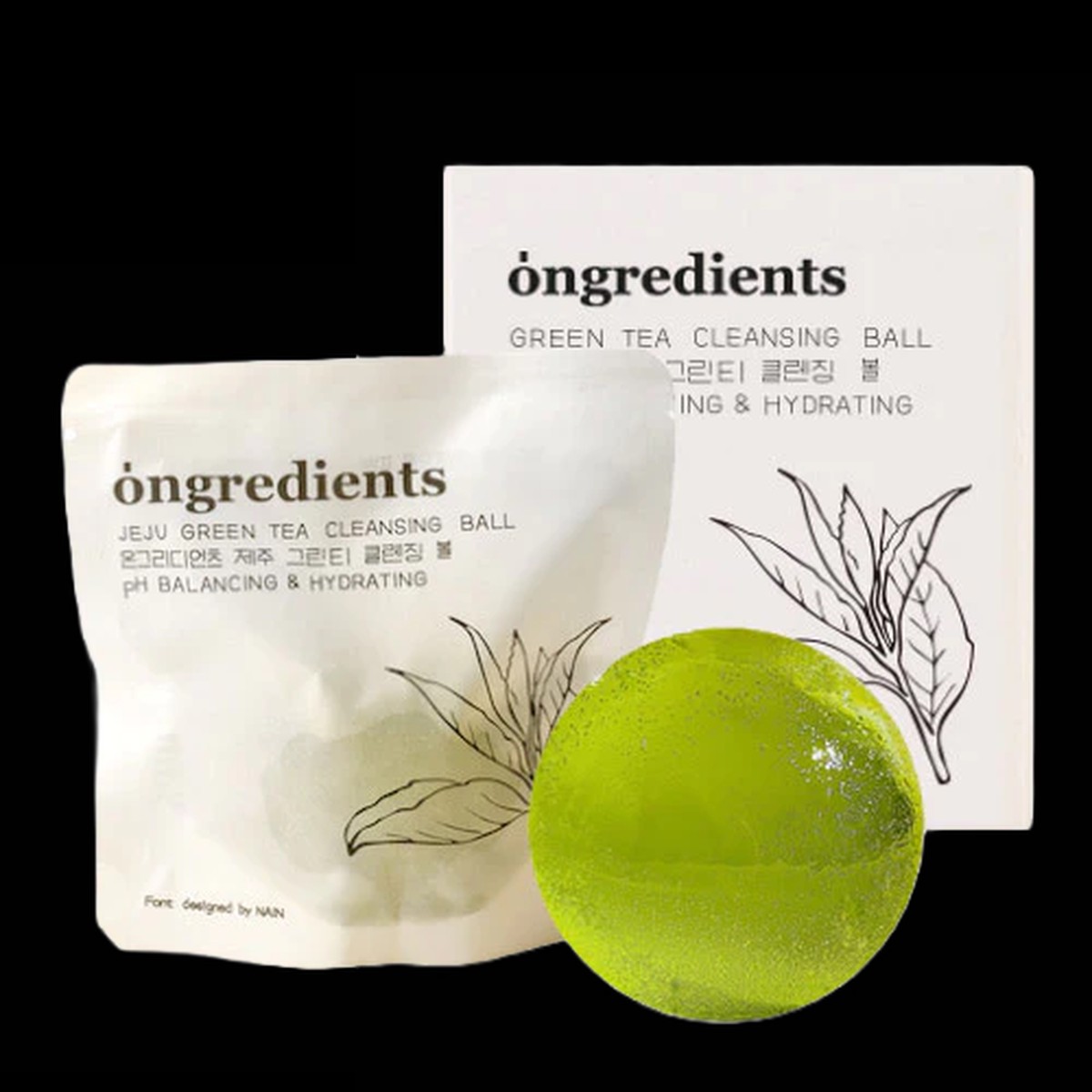 Ongredients Jeju Green Tea Cleansing Ball 110g