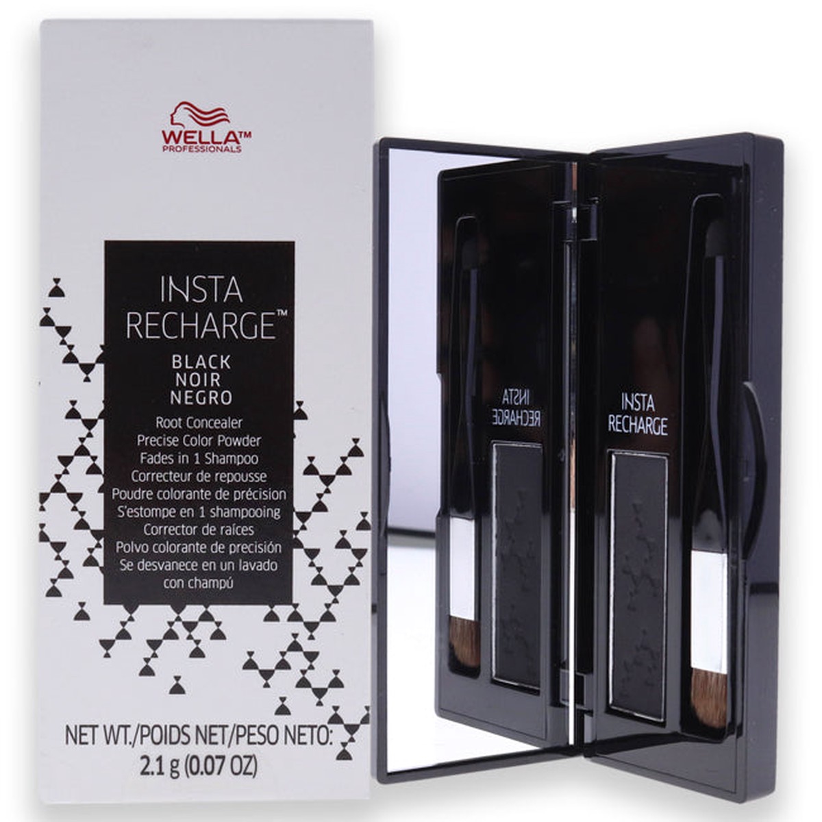 Wella Insta Recharge Root Concealer Powder - Black by Wella for Unisex - 007 oz Hair Color
