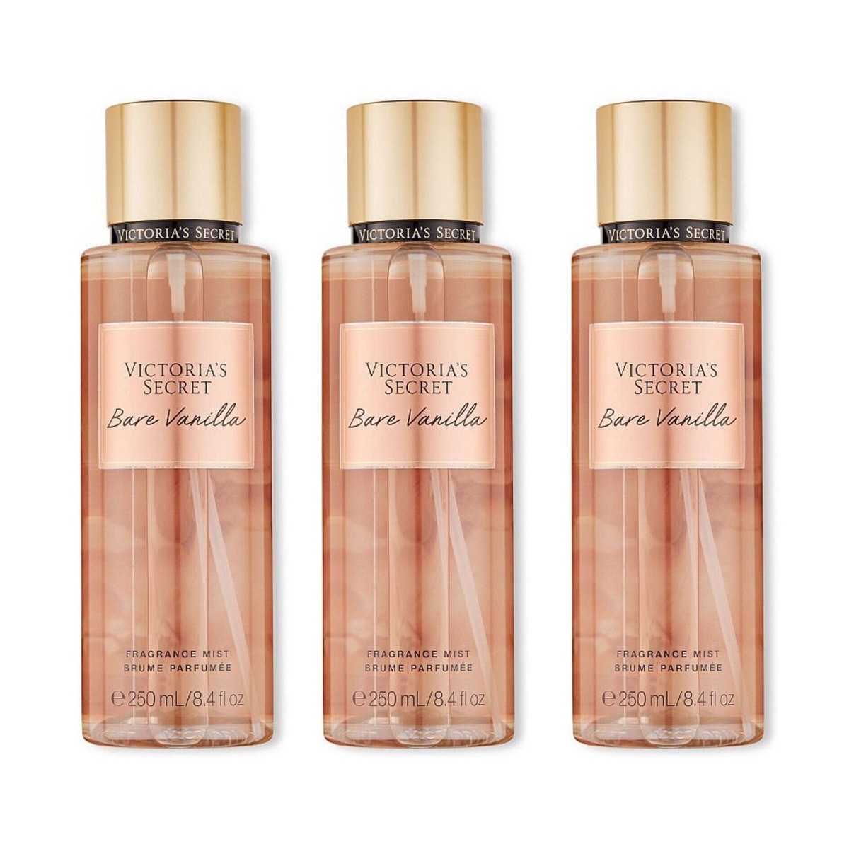 Victorias Secret Bare Vanilla Fragrance Mist 250ml84 oz - Pack of 3