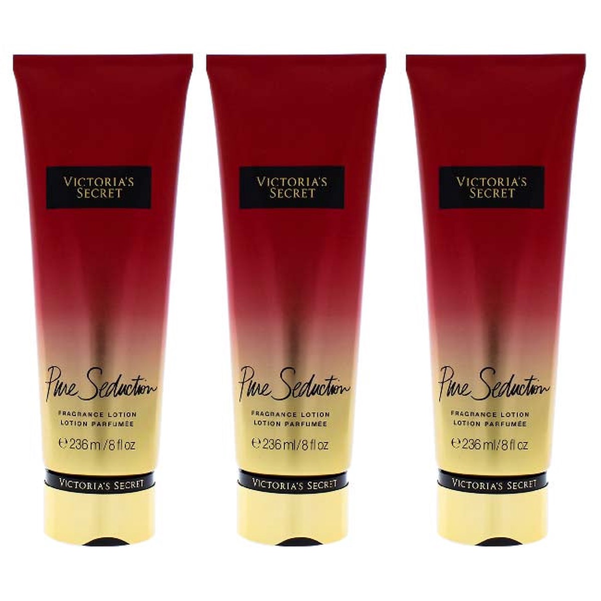 Victorias Secret Pure Seduction by Victorias Secret for Women - 8 oz Body Lotion - Pack of 3