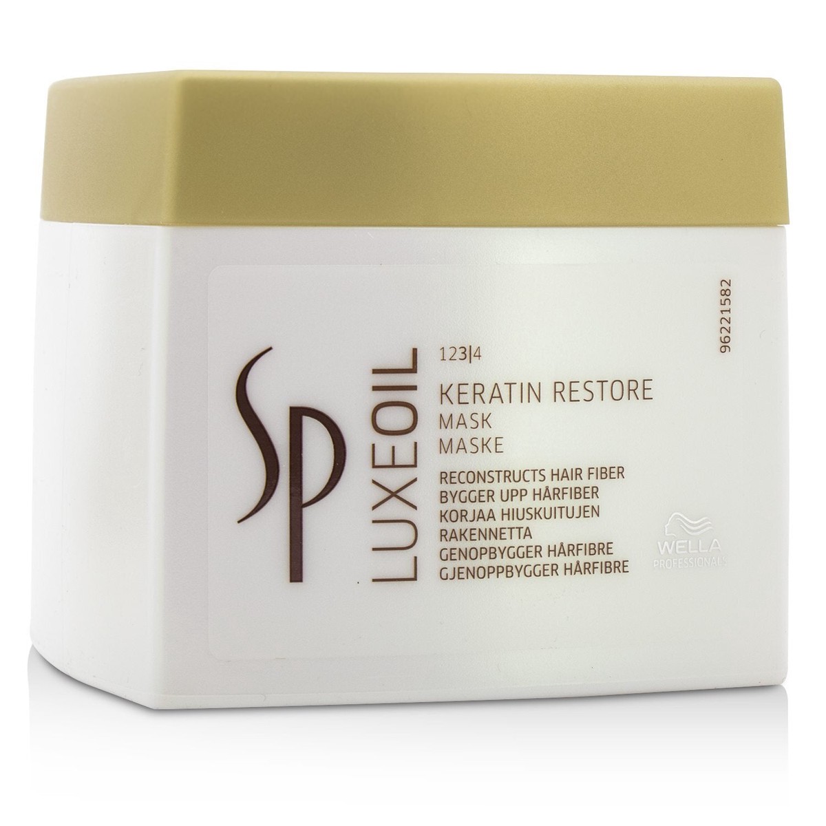 Wella SP Luxe Oil Keratin Restore Mask - Reconstructs Hair Fiber (Cap Slightly Damaged) 400ml135oz