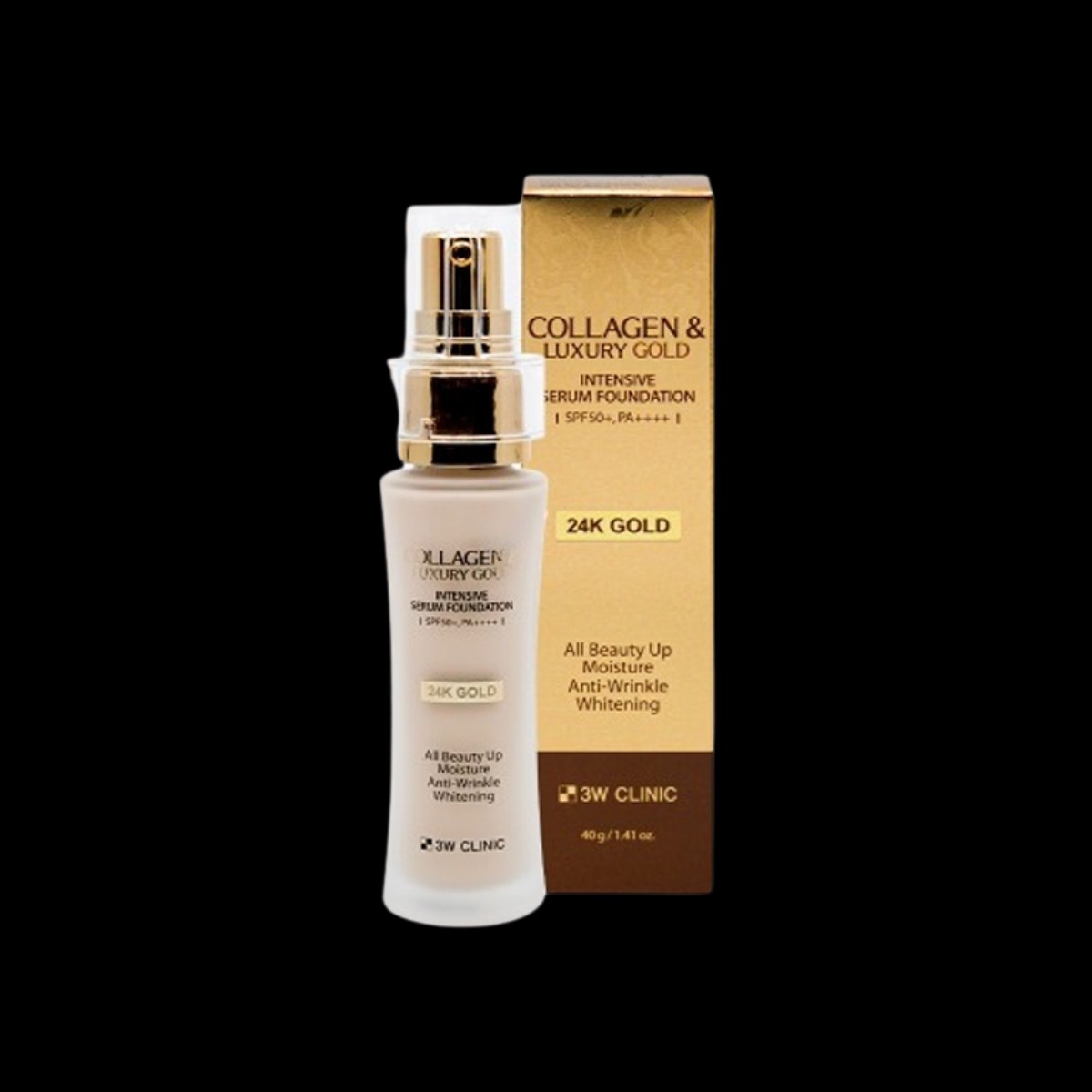 3W CLINIC Collagen Luxury Gold Intensive Serum Foundation SPF50 PA 40g
