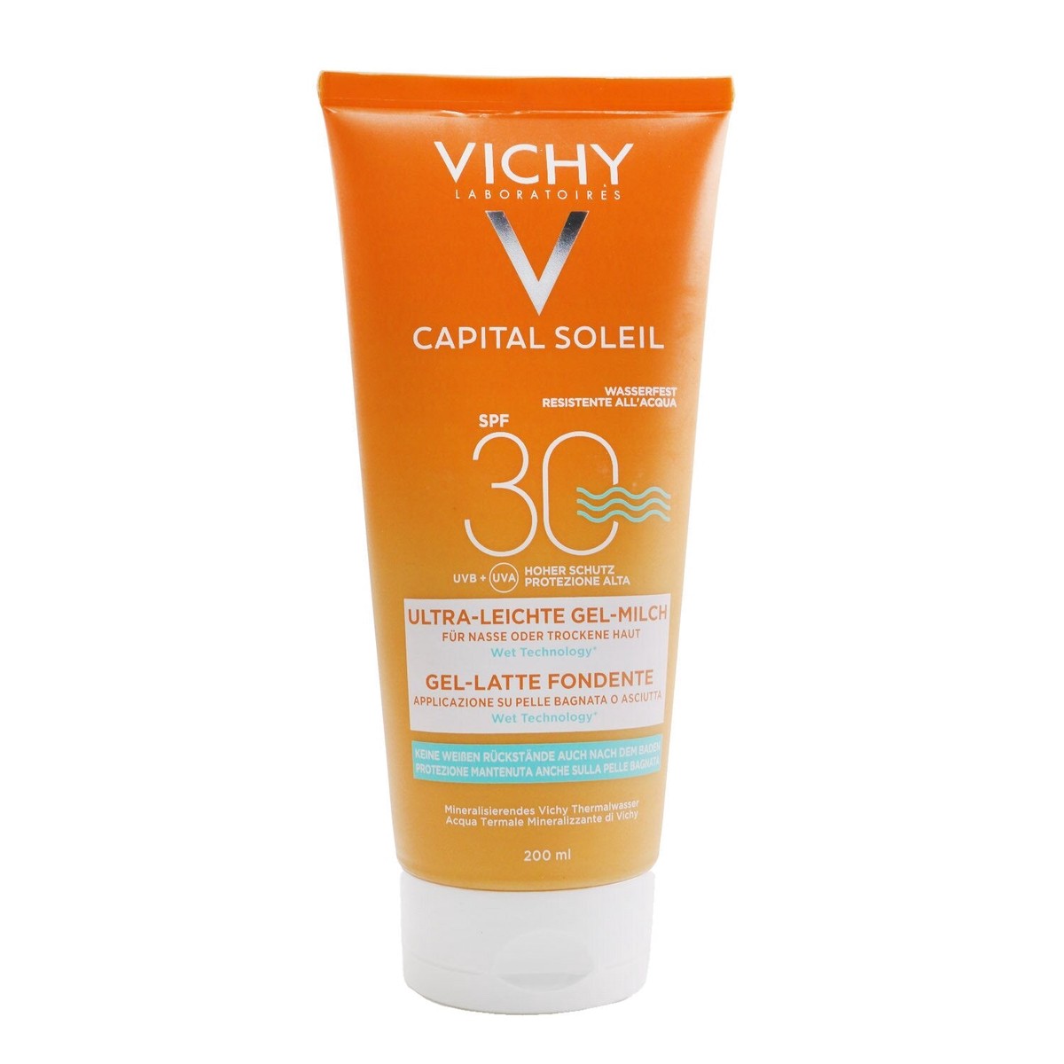 Vichy Capital Soleil Melting Milk Gel SPF 30 - Wet Technology (Water Resistant - Face Body) 200ml67oz