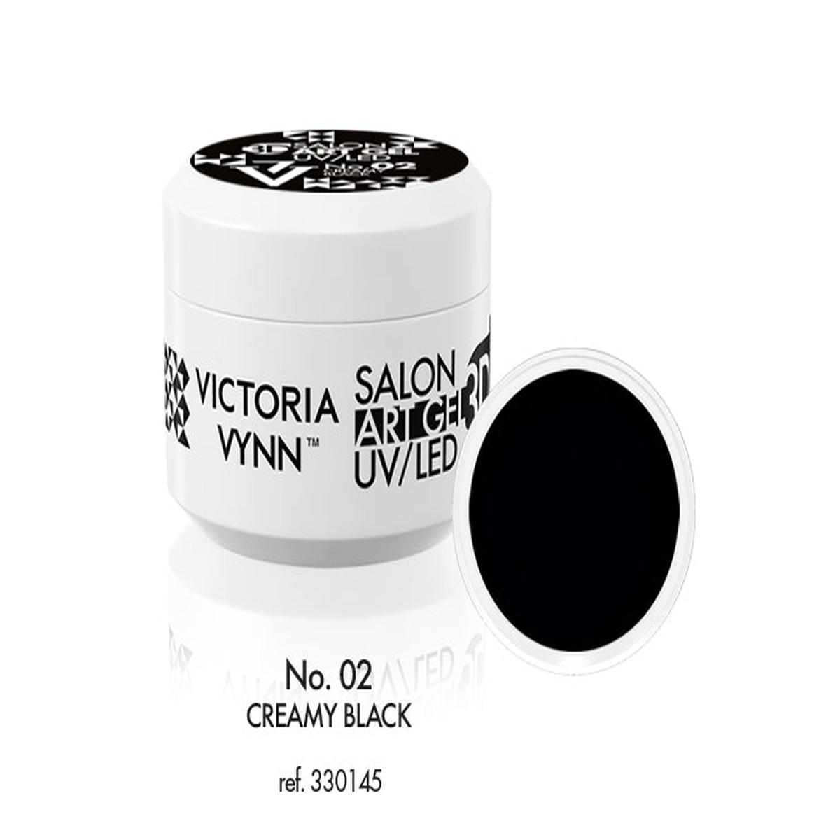 02 Creamy Black ART GEL 3D