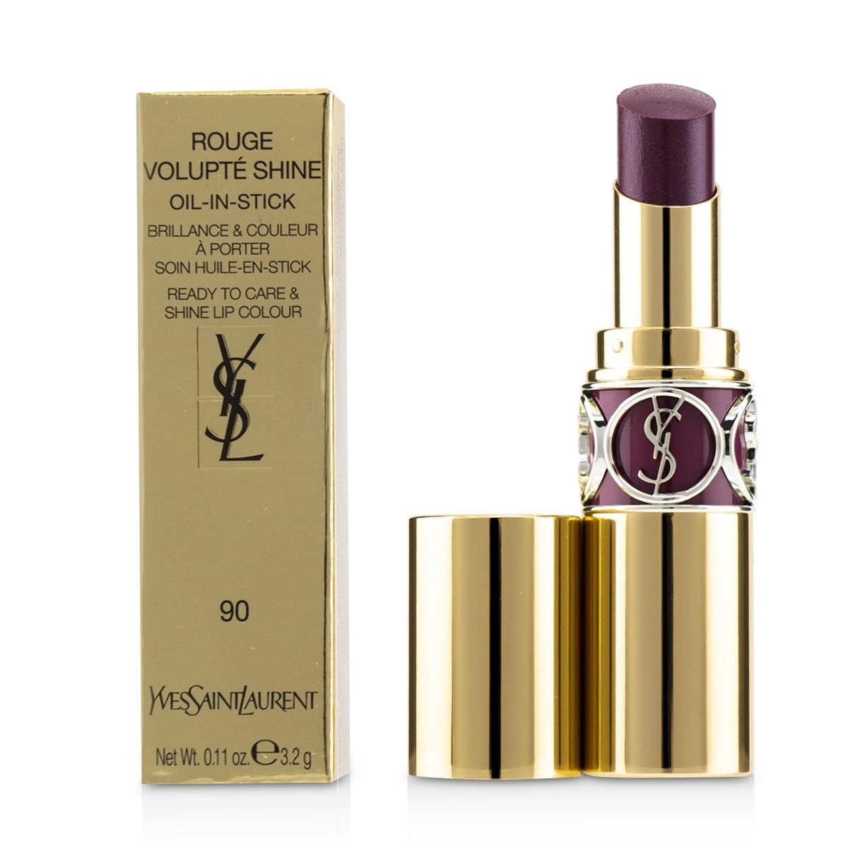Yves Saint Laurent Rouge Volupte Shine - 90 Plum Tunique 32g011oz