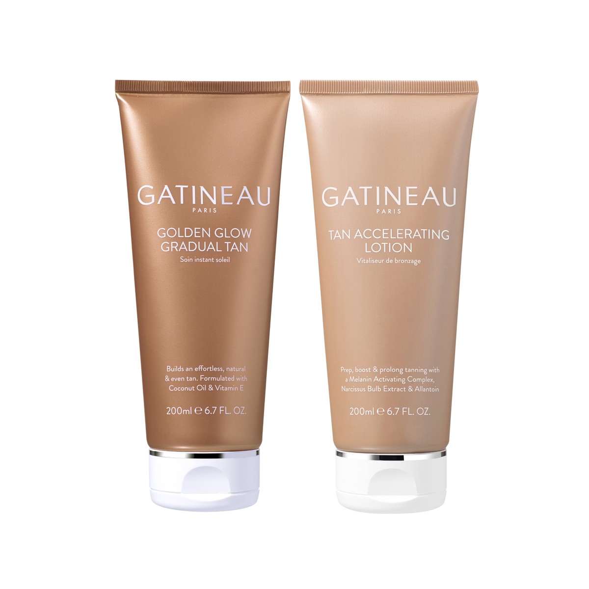 Gatineau Tan Accelerating Lotion and Golden Glow Gradual Tan Duo (Worth 74)
