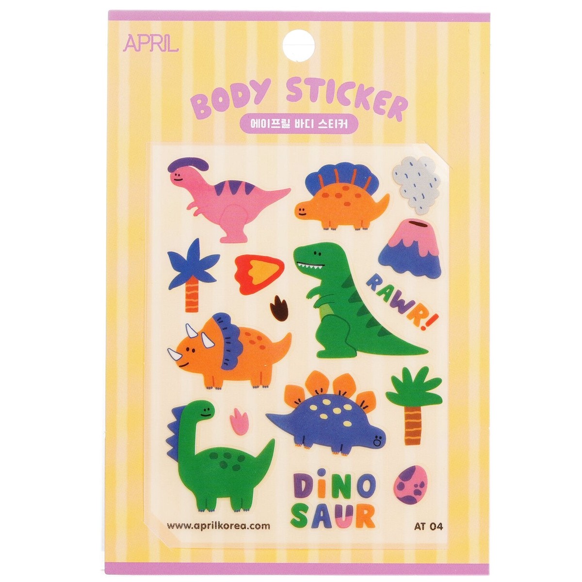 April Korea April Body Sticker - AT 04 1pc
