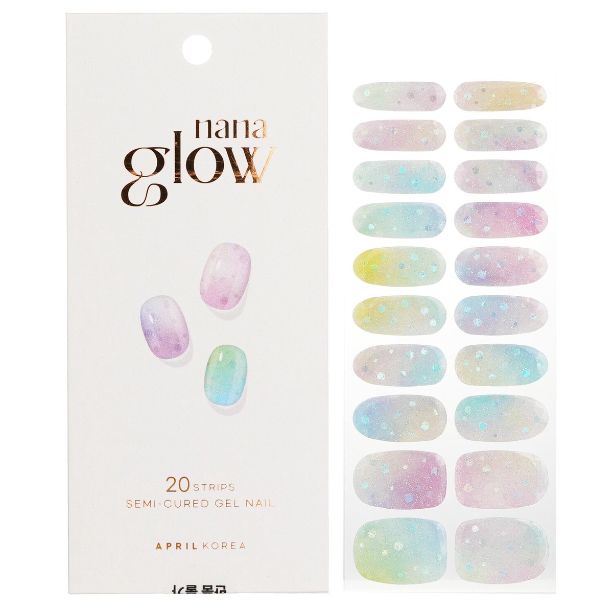 April Korea Nanaglow Nail Sticker - GN05 20pcs