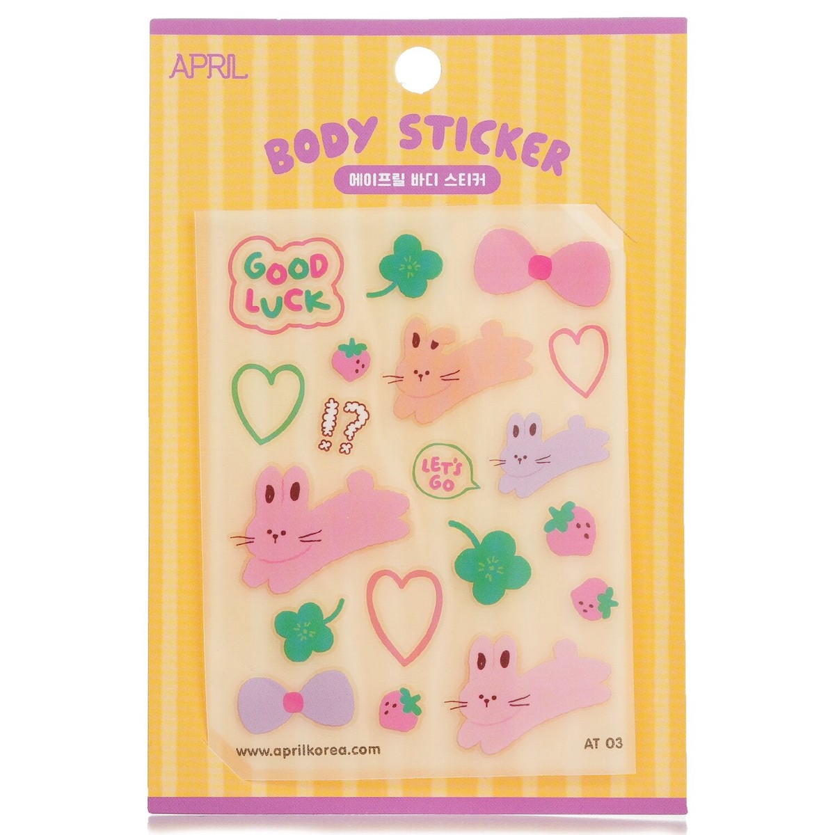 April Korea April Body Sticker - AT 03 1pc
