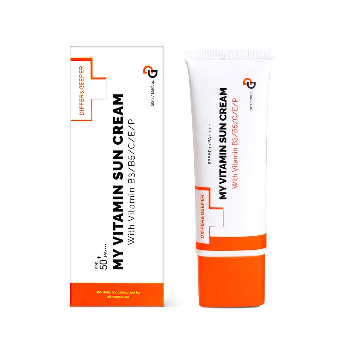 DIFFERDEEPER My Vitamin Sun Cream SPF50 PA 50ml